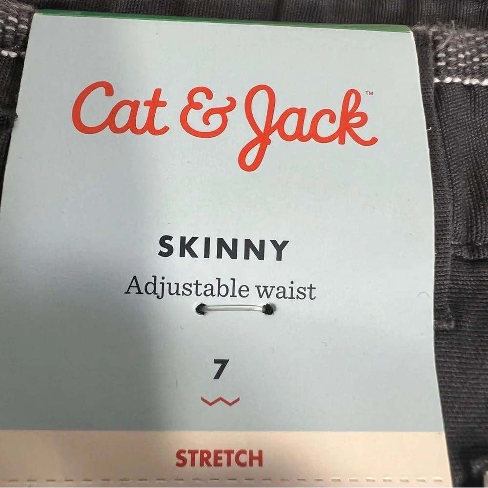 NWT Cat & Jack Skinny Adjustable Waist Stretch Size 7